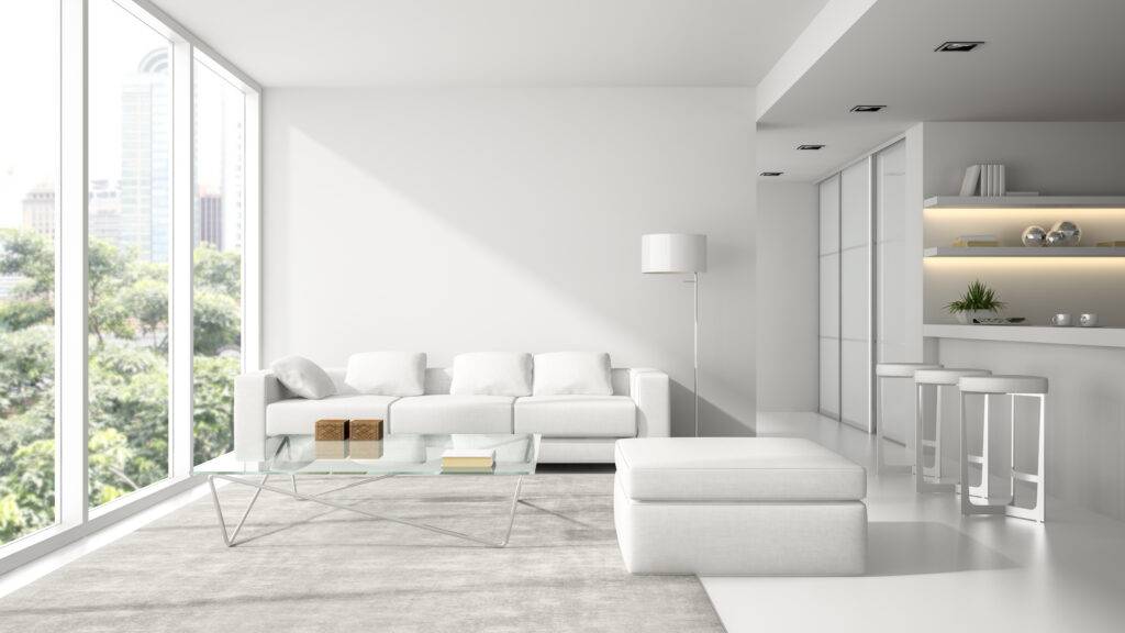 interior of the modern design loft in white 3d r 2023 11 27 05 04 56 utc